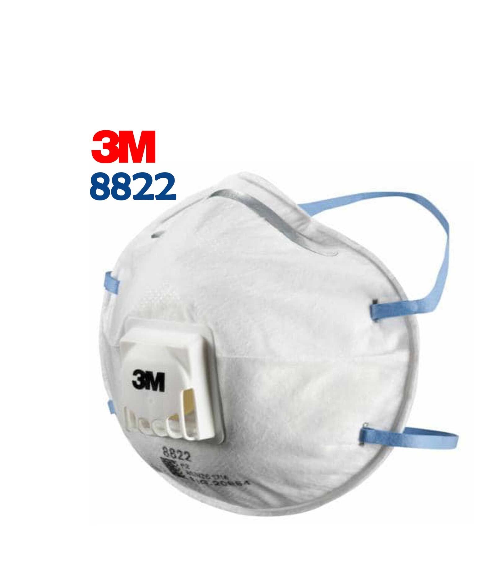 Khẩu Trang Lọc Bụi 3M 8822, P2, Có Van Một Chiều