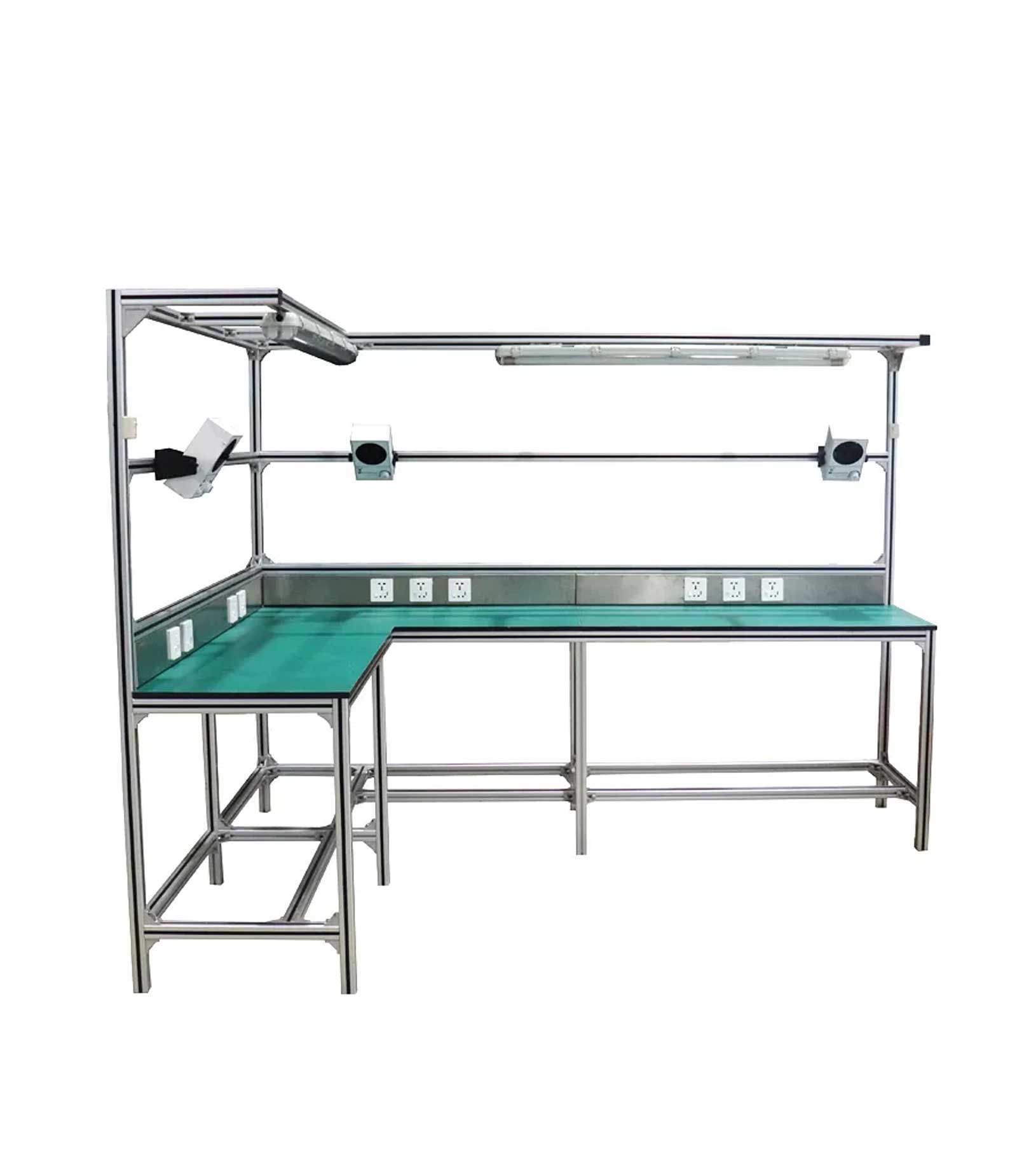 Bàn làm việc chống tĩnh điện nhà xưởng bàn làm việc nhôm định hình bàn làm việc đơn phương