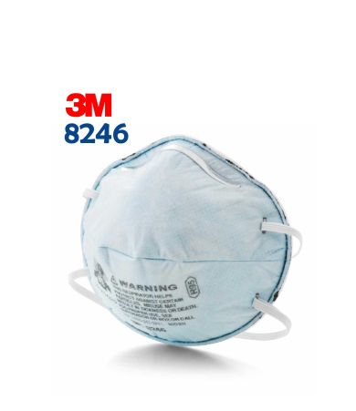 Khẩu trang lọc bụi và hơi Acid 3M 8246 tiêu chuẩn P2 R95 NIOSH